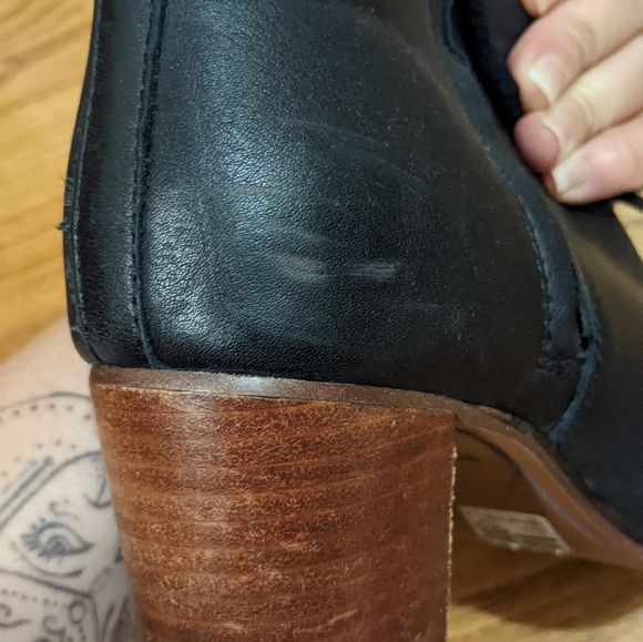 TOMS LUNATA MID BLOCK HEEL DRESS ANKLE BOOTIES - Picture 6 of 8